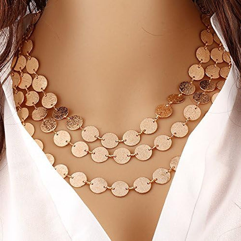 Fashion Golden Choker Necklace for Women...