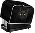 3D Black Cat Toaster Cover Slice Wide Slot, Cute Kitten Kitchen Appliance Cover, Aesthetic Animals Art Universal Size Microwave Toaster Oven Cover...