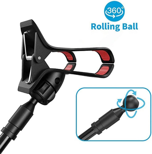 Lazy Cell Phone Clip Holder Gooseneck Clamp - Clamp Universal Lazy Mount Clip Hands Free Flexible Long Arm Bracket Grip ?Rotate Freely? Stand for ...