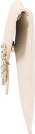 Envelope Clutch Purse Saffiano Vegan Leather Women Evening Handbags with Crystal Trimmed for Party Wedding Prom...
