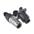 Panel Mounting RJ45 IP65 Waterproof PCB Signal Panel Cat5/5e/6 8P8C Connector Ethernet LAN Cable Connector (2PCS RJ45 Connector+2PCS Round)...