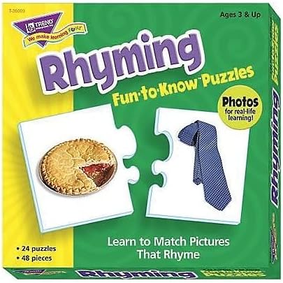 Trend Fun-To-Know Early Childhood Puzzles, Rhyming (T36009)...