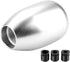 5 Speed Car Gear Shift Knob, Manual Gear Shift Knob Stick Head Shifter Lever Stick with 3 Adapters 8/10/12mm(Silver)...