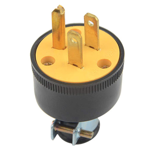 WMYCONGCONG 5 PCS 3-Wire Male Extension Cord Replacement Electrical Plugs End...