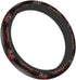 Swono Car Steering Wheel Covers Red Black Floral Beautiful Floral at The Border Creative Design Universal for Women Girls Soft Neoprene Anti-Slip ...