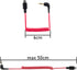 for Rode Wireless GO 2 / ME/Pro USB C to 3.5mm TRS Microphone Adapter Mic Cable, for Hollyland Lark M1 / M2 / MAX / 150 / M1 / MAX Duo DAC Coiled ...