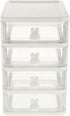 SAFIGLE Mini Plastic Drawer Organizer Plastic Storage Drawers Storage Bins with Drawers Home Office Desktop Organizer Small Storage Drawer for Cra...