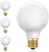 G25 Dimmable LED Globe Light Bulbs 60 Watt Equiv, 6W 5000K Daylight Bathroom Vanity Light Bulbs, G80 Large Edison Round LED Light Bulbs for Sputni...
