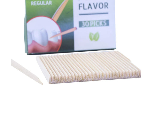 Interdental Toothpicks, Fresh Mint Flavor, Remove Food and Plaque, Easy-to-Carry, 4x30 Picks/Pack (120 Picks)...