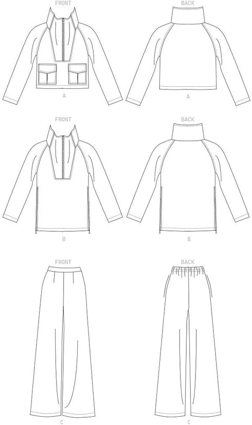 Vogue V1642Y Easy Women's Shirt and Pants Sewing Patterns, Sizes 4-14, White...