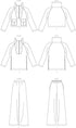 Vogue V1642Y Easy Women's Shirt and Pants Sewing Patterns, Sizes 4-14, White...