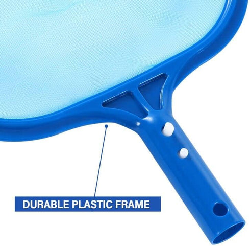 Pool Skimmer - Pool Net, Pool Skimmer Net with Solid Plastic Frame, Skimmer Net with Fine Mesh Net, Pool Nets for Cleaning Leaf of Swimming Pools,...