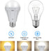 Rechargeable Light Bulbs with Remote Control, 2200mAh Battery Emergency Light Bulb for Power Outage and Camping Outdoor with Remote Control, Dimma...