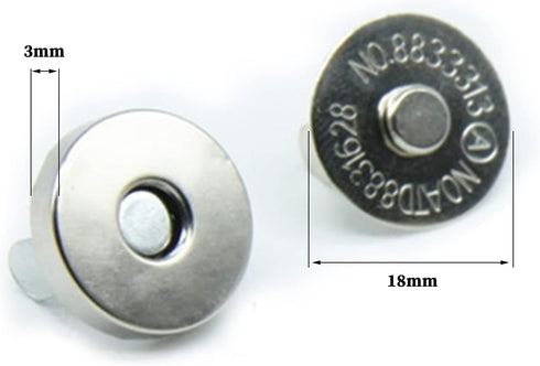 20 Set Magnetic Snaps, Purse Magnetic Bag Fastener Clasp Magnetic Button Replacement Kit for Sewing, DIY Craft, Purses, Bags, Clothes, Leather (Si...