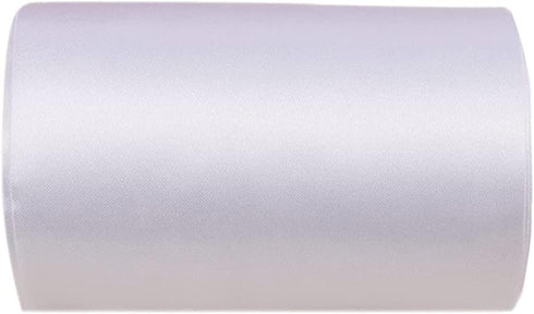 YYCRAFT 8 Inch Wide Satin Ribbon Satin Fabric Spool for Grand Opening Cutting Ceremony Wedding Birthday Party Decoration Gift Craft (22 Yards,Whit...