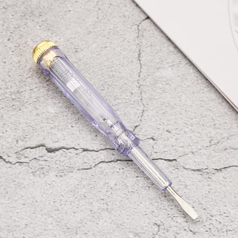 Fielect 3pcs Tester Screwdriver, Voltage Tester Light Circuit Tester Electric Test Pen Screwdriver AC100-500V Clear...