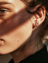 925 Sterling Silver Stud Earrings Irregular Chic Earrings Geometric Stud Earrings Flat Back Earrings Statement Jewelry Lightweight 2024 Urban Fash...