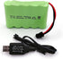 6V aa Battery Pack,Upgrade 2400mAh Rechargeable Batteries Pack,Ni NH Battery with Charge Cable,SM 2P Plug for RC Truck Cars...