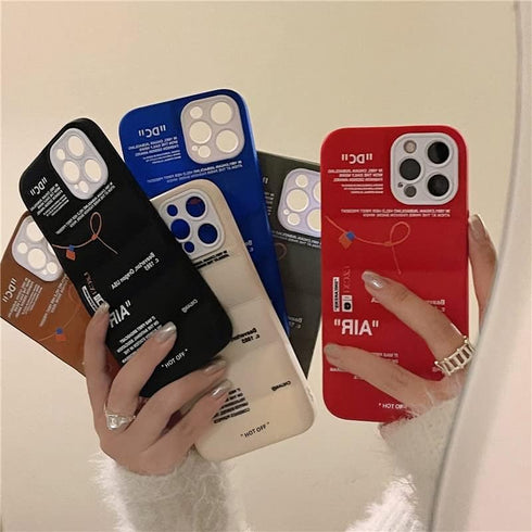 Hot Off Sports Shoes Brand Phone Puffer Case Puffy Cover for iPhone 14 14Pro 14 Plus 14 Pro Max Sneakers ins White or Black Label Soft Cover-Red f...