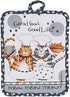 4 Piece Happy Cat Kitchen Set - 2 Terry Towels, Oven Mitt, Potholder...