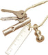 Dong Huang 3pcs Durable Brass Screw Lock Clip Key Ring for Keychains, Tear Drop Shape Keychain Clip, Simple Style Key Chains Women for Car Keys, C...