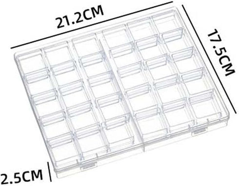 Nail Art Storage Box Organizer Container Box Clear Adjustable Storage Box for Jewelry Beads Earring Container Tool Fishing Hook Small Accessories...