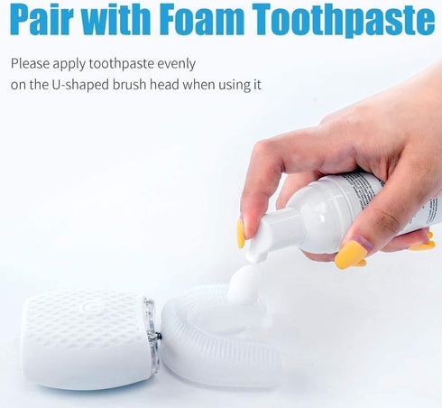 Automatic Ultrasonic Toothbrush, 360° Sonic Toothbrush Waterproof, Rechargeable Portable Electric Ultrasonic Toothbrush, Teeth whitening Brush for...