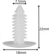 Vapor Barrier for Crawlspace 100Pcs Christmas Tree Fasteners Crawlspace Vapor Barrier Foundation Push Pins 1 Inch...