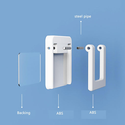 2 Pack Sliding Door Lock Handle Foldable Sticky Safety Non Punching Grip Sticker for Slide Window Closet Cabinet Glass Doors Home Kitchen Washing ...
