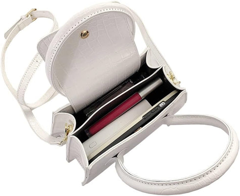 Cute Small Crossbody Purses for Women Girls Trendy Tiny Purse Top Handle Bag Crocodile Satchels Handbag...
