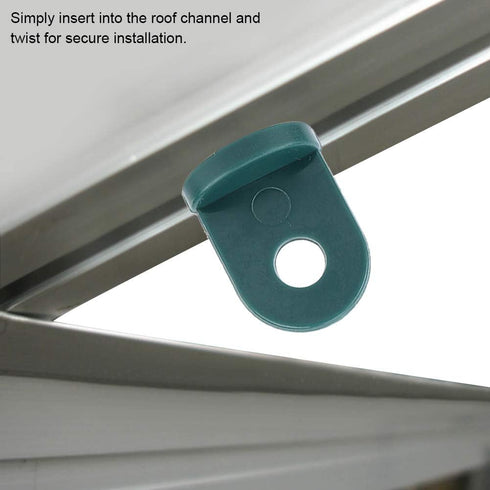 Mumusuki 10 PCS Plant Hangers for Greenhouse, Plastic Greenhouse Hook Hanging Clip Hanging Hooks Plant Flower Hangers Gadgets Hanging Tool for Gre...