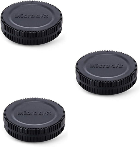 Camera Rear Lens Cap & Body Cap Cover for M4/3 MFT Mount on Olympus OM-5 OM-1 E-M10 Mark IV III E-M5 Mark III II E-M1 Mark III II E-PL9 E-PL8 Pana...