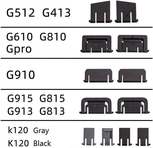 LZYDD Keyboard Stand Feet Legs for Logitech K120 USB Wired Keyboard (Black)...