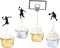 Basketball Cupcake Toppers, Fruit Food Dessert Picks Cake Topper for Boys Kids Birthday Sport Theme Party Baby Shower Christmas Decoration (24PCS)...