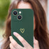 Phone Case Compatible with iPhone 15 Plus 6.7 Inch for Women Girls, Cute Gold Love Heart Pattern with Wrist Hand Holder Stand Slim Soft Silicone S...