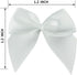 7Rainbows 50pcs Boutique Mini White Satin Ribbon Bows Flowers Appliques DIY Craft for Sewing Scrapbooking Wedding and Gift...