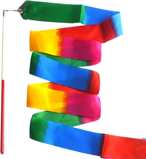20 PCS 6. 6Ft Gymnastics Ribbon Multi-Colored Dance Ribbon Streamers for Kids Art Dance...