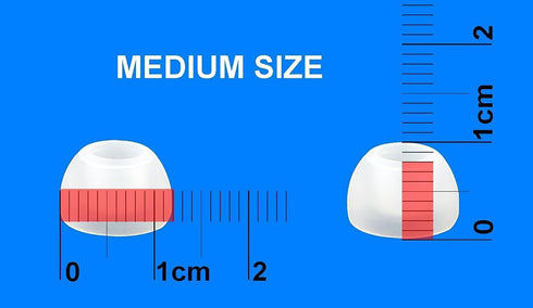 12pcs (TRS-W) 4S / 4M / 4L Replacement Ear Adapters Earbuds Ear Tips for in Ear Earphones with 4.9mm to 6.3mm Nozzle Attachment...