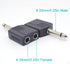 4PCS 6.35mm Headphone Jack Splitter,Mono Plug Male to Dual 6.35mm Jack Female Splitter Adapter,Headphone Splitter Stereo Jack Y Cable for Audio De...