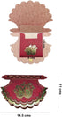 Shagun Envelopes (Pack of 10) Pankha Fan Shaped 2-fold Fancy Designer Set Money Cash Gift Envelope for Indian Wedding/Engagement/Diwali/Birthday/A...