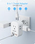 LENCENT Switzerland Travel Plug Adapter, Swiss Power Adaptor with 4 American Outlets, 4 USB Charger(2 USB C), Type J Plug Converter for US to Swit...