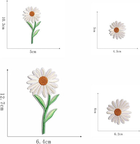 39PCS Flowers Embroidered Iron on Patches Butterfly Daisy Applique Decoration Sewing Patches for Cloting Bags Caps Jackets Hat Jean...