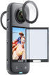 Sticky Lens Guard and Screen Protector for Insta360 X3 9H Hardness Tempered Glass...