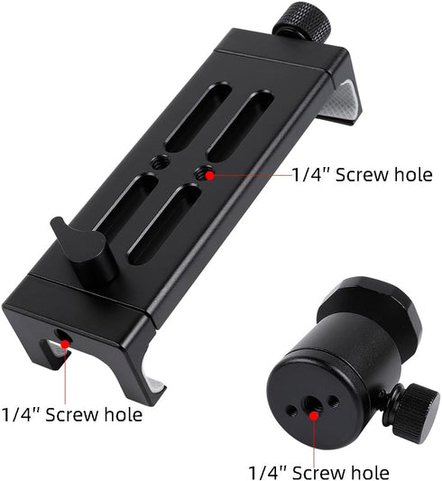 Aluminum Tripod Mount Adapter for iPad, 360 Rotatable Tablet Holder Compatible with iPad Air/Mini, iPad 10.2/9.7, iPad Pro 11/12.9/13, Samsung Tab...