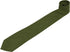 Mens Solid Linen Tie Set : Slim Necktie with Matching Pocket Square (Olive Green)...