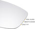X AUTOHAUX Car Rearview Right Passenger Side Mirror Glass Replacement W/Backing Plate Heated White Glass for Volkswagen Beetle 2012-2019 for Volks...