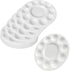 15 Pack Paint Tray Palettes for Kids, Plastic White Palettes for Students, Paint Holder, Paint Supplies...
