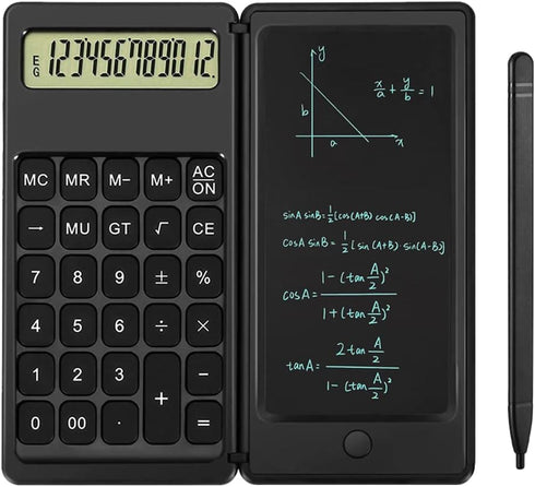 Calculator?calculators Desktop with Writing Screen, Large Display, and Quiet Design - Ideal for Students and Office Workers (Black)...