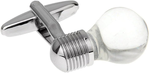 Transparent Bright Light Lamp Bulb Cufflinks...