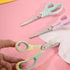 Pastel All Purpose Scissors, Non Stick Craft Scissors Sharp Fabric Sewing Shears with Soft Grip, 7" Paper Cutter for Home School Office Supplies, ...